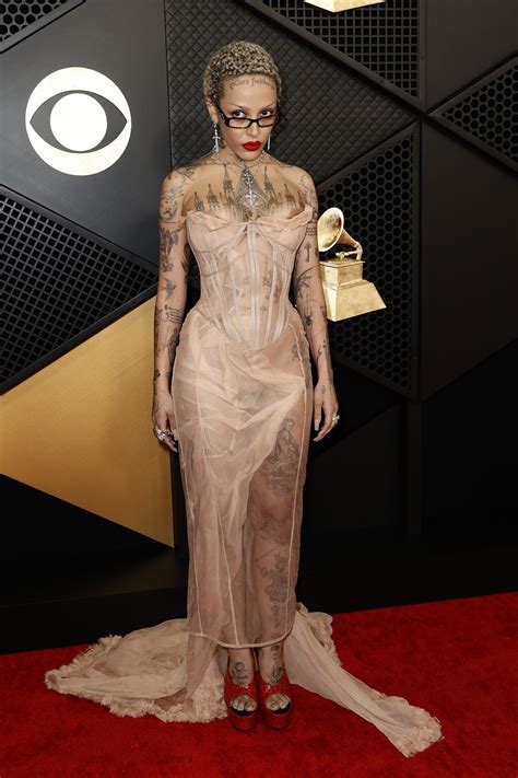 nacked dress|Naked Dresses Ruled the 2024 Grammys Red Carpet